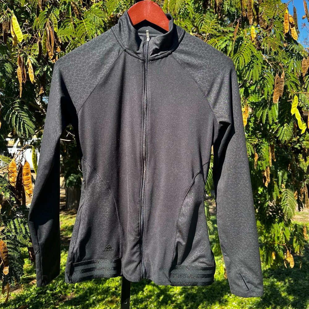 Adidas Black Zip Up Size XS